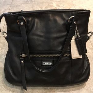 Coach black tote bag
